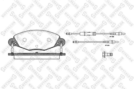 838 004B-SX STELLOX Тормозные колодки